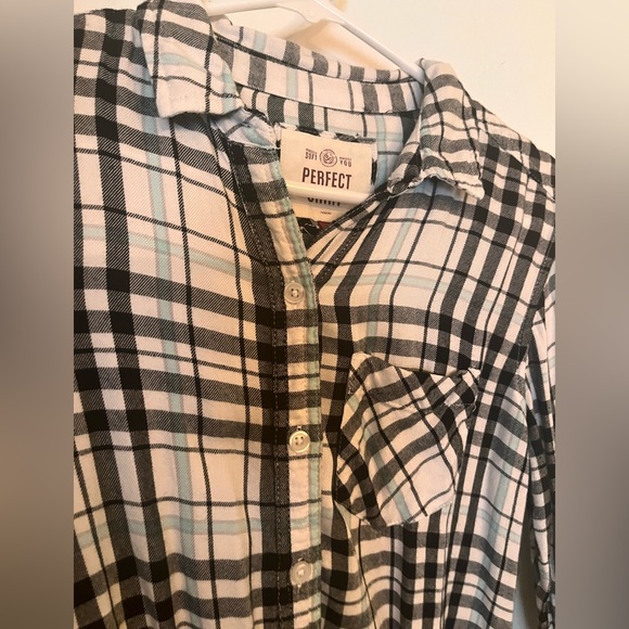 🎉 2x HP 🎉 Super Soft Perfect Plaid Top Small - Picture 4 of 5